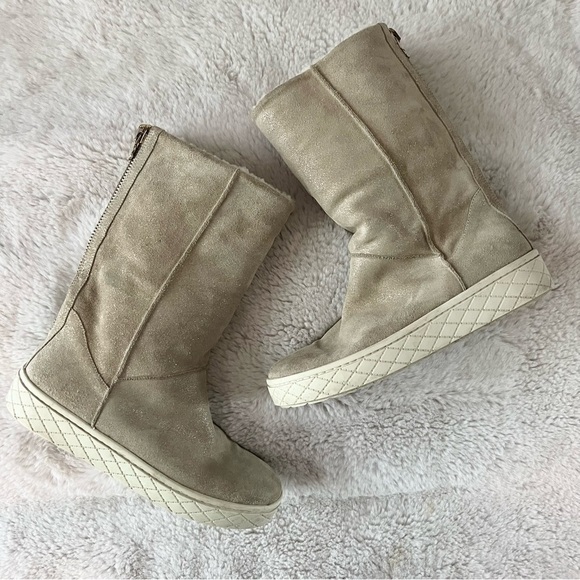 Moncler Shoes - Moncler Suede Glitter Accent Winter Boots
Moncler Suede Boots